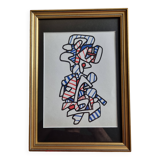 Screenprint after Jean Dubuffet, 1970s, gilded frame under glass, 21 x 31 cm
