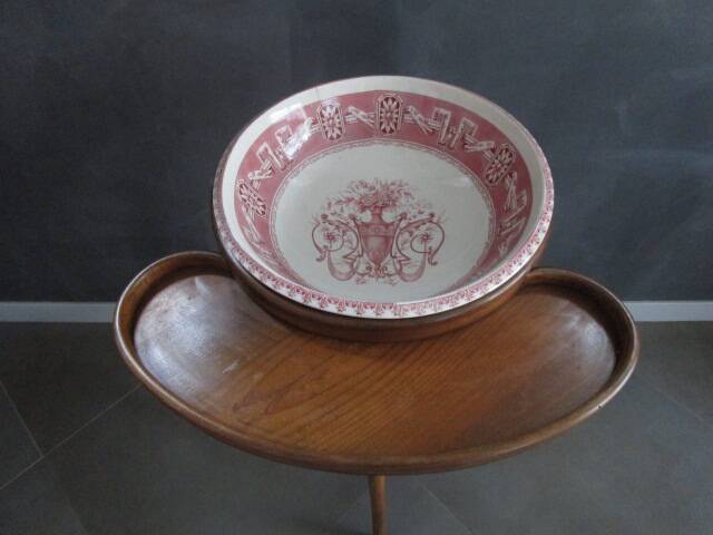 Small old Thonet style dressing table with earthenware basin