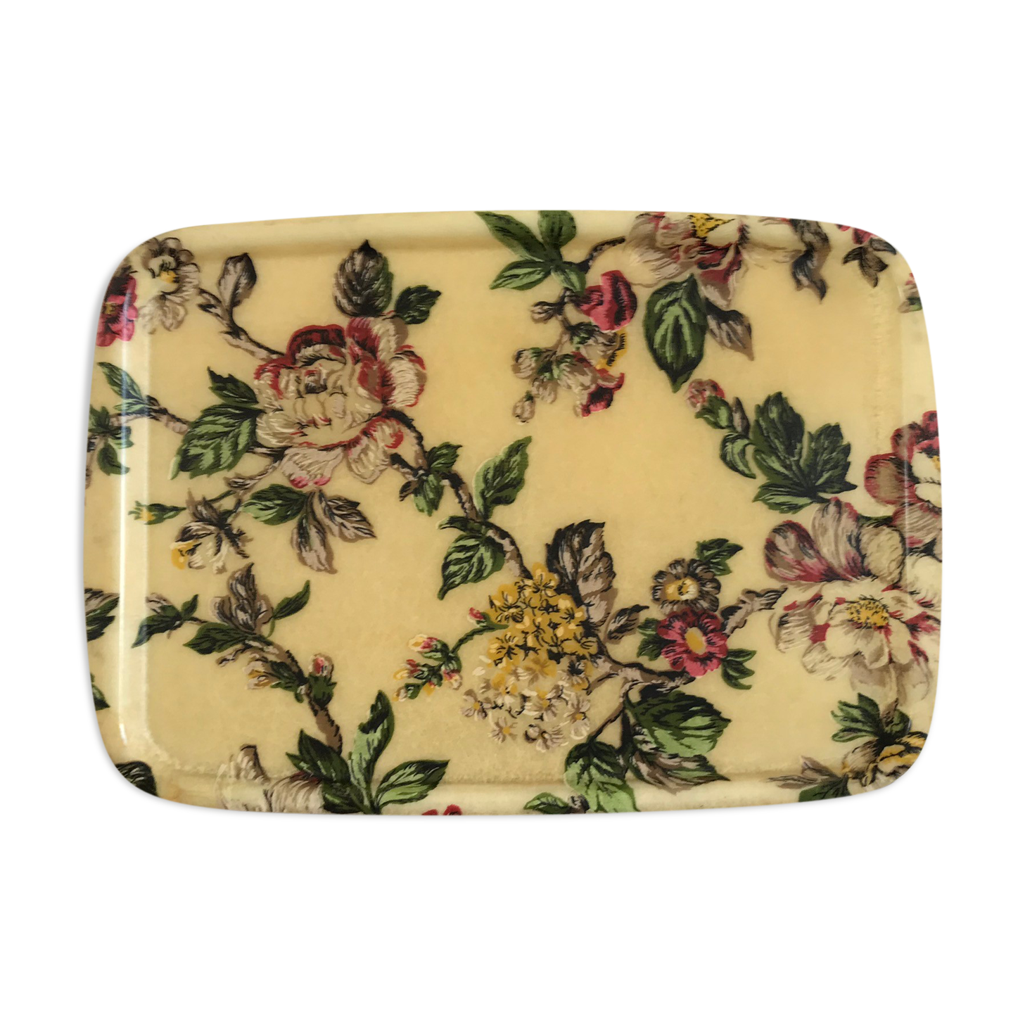 Vintage fiberglass floral pattern