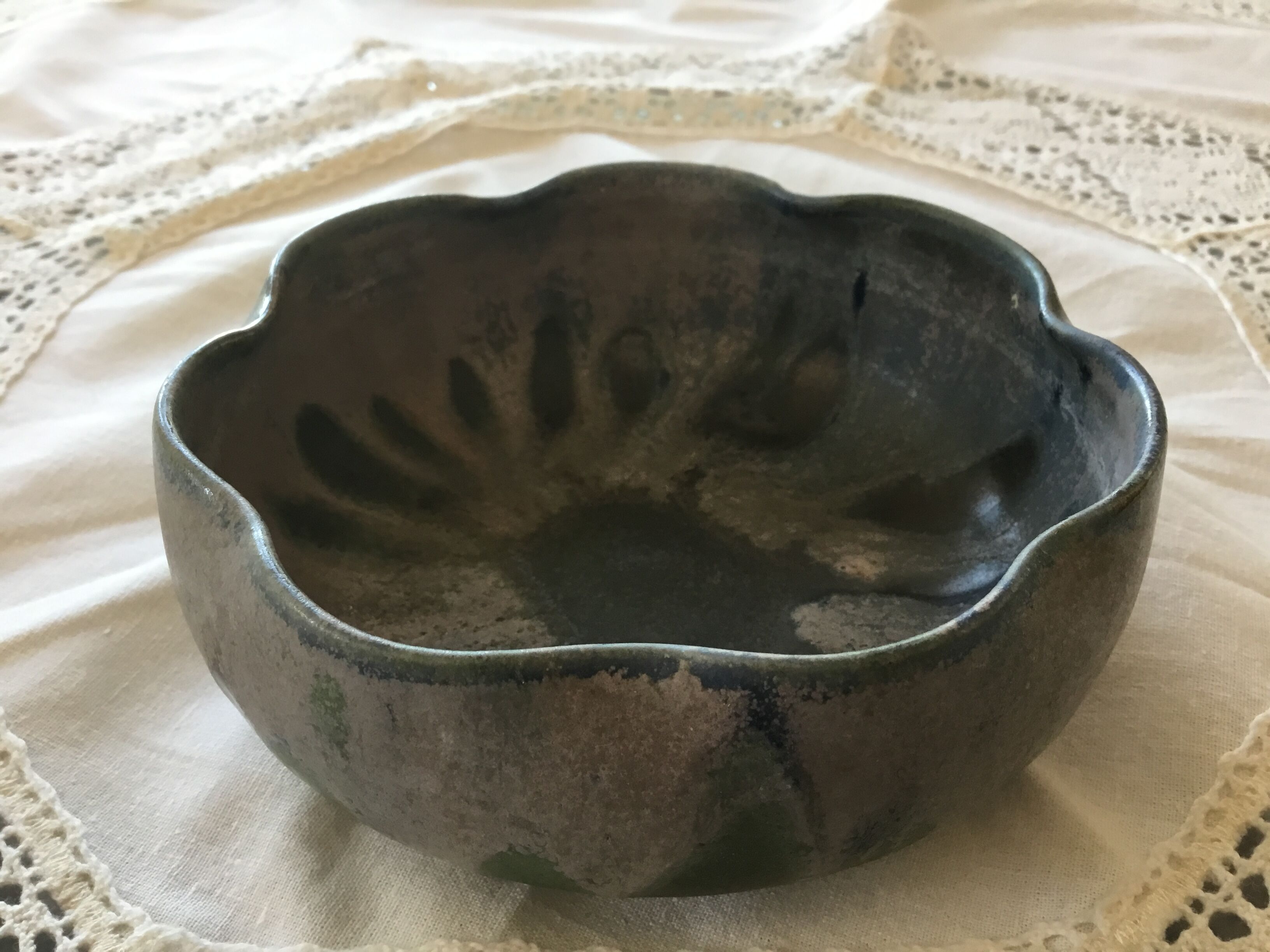 Vide-poche-coupelle grès signed