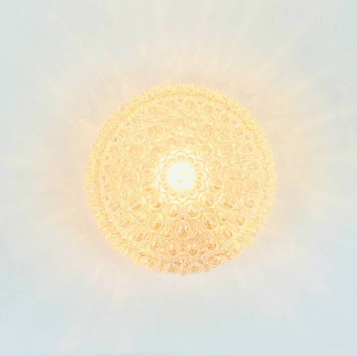 Lustre en verre bulle du milieu du siècle par Helena Tynell pour Limburg, années 1960.