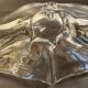 Large vintage sculptural crystal platter from the 1950s/60s