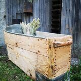 Baignoire bois et zinc