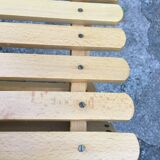 Vintage wooden folding stool