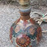 Set of 2 stoneware lamps by Jean Claude Courjault La Cerisaie.