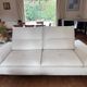 3-seater sofa in ecru nubuck finish, Mobilier de France