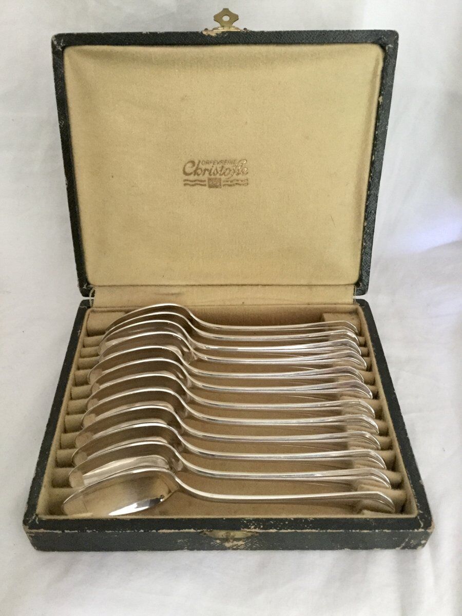 12 Teaspoons Christofle Printania