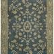 Handmade oriental decorative 1980s 237 cm x 313 cm beige wool carpet