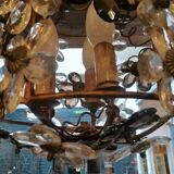 Chandelier with flowers in tassels