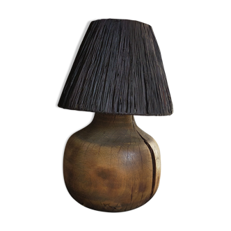 Lampe à poser en bois massif