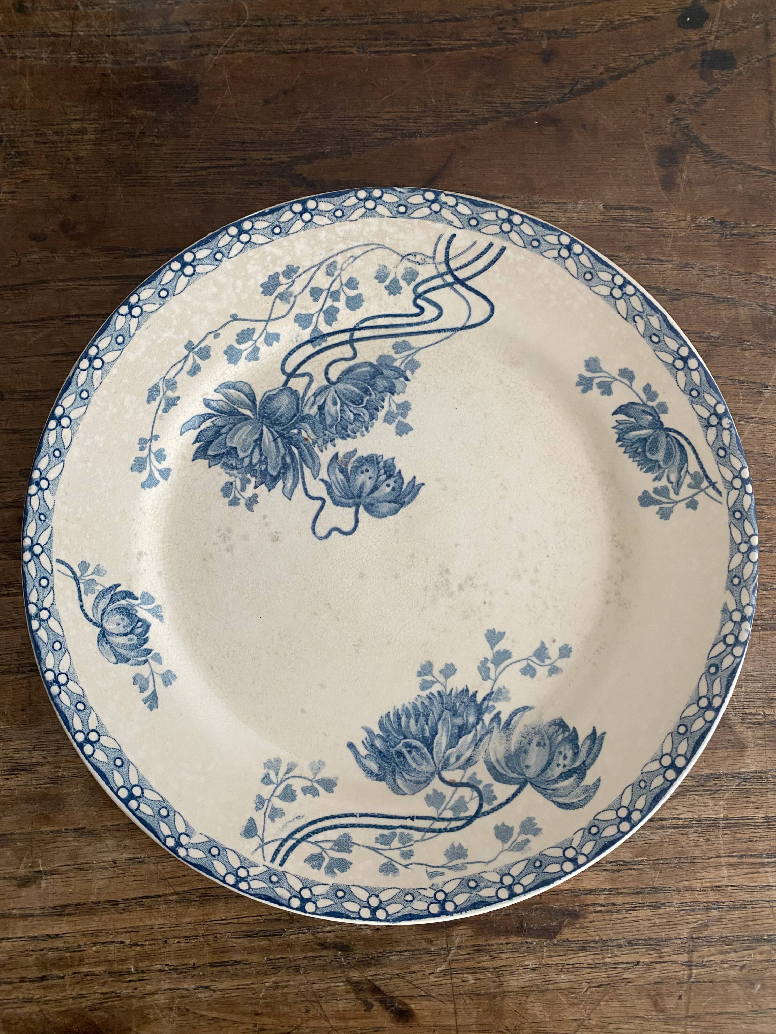 Royat Sarreguemines iron earth plate