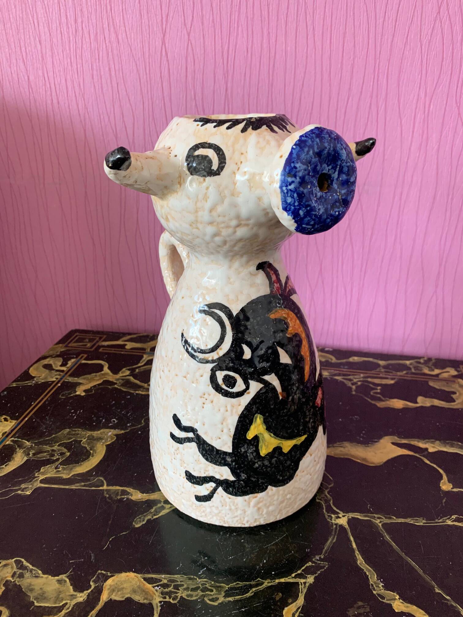 Ceramic jug by Pablo Sanguino from the 60s