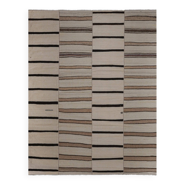 Vintage Turkish kilim handwoven 286x385 cm