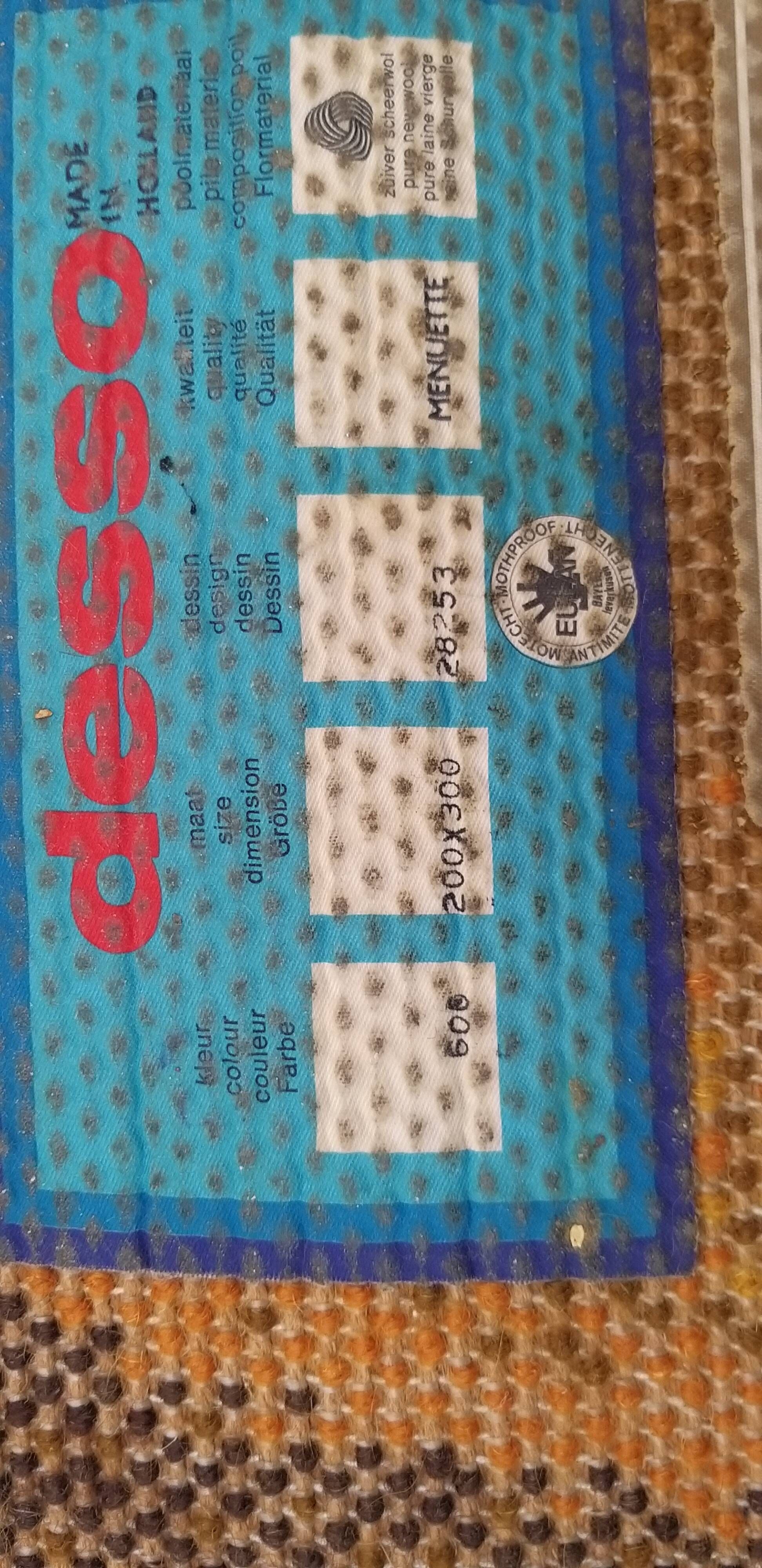 Vintage pure wool carpet Desso, 70s