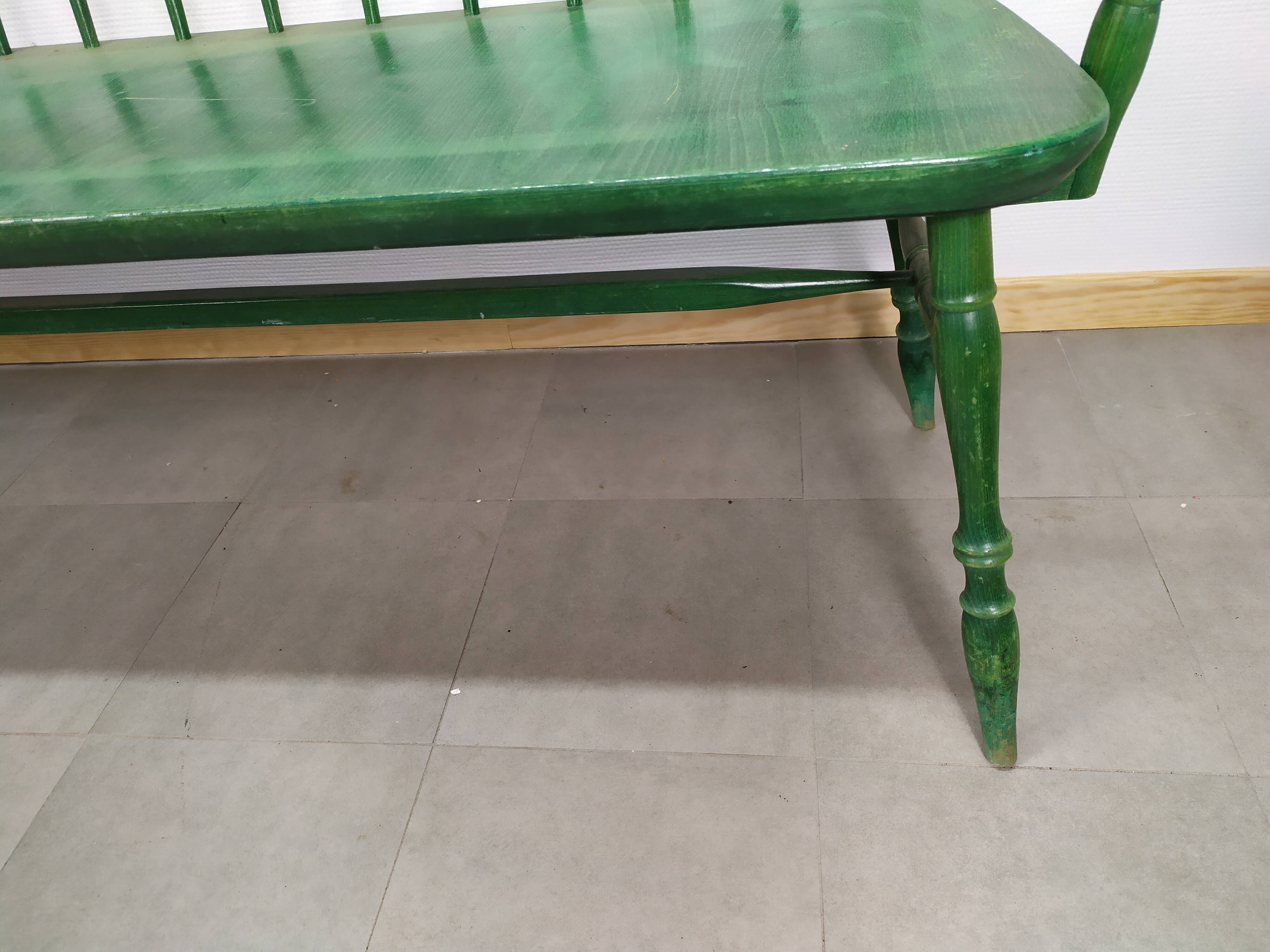 Former wooden bistro bench