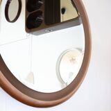 Mid Century Round Ceramic/Earthenware Designer Mirror