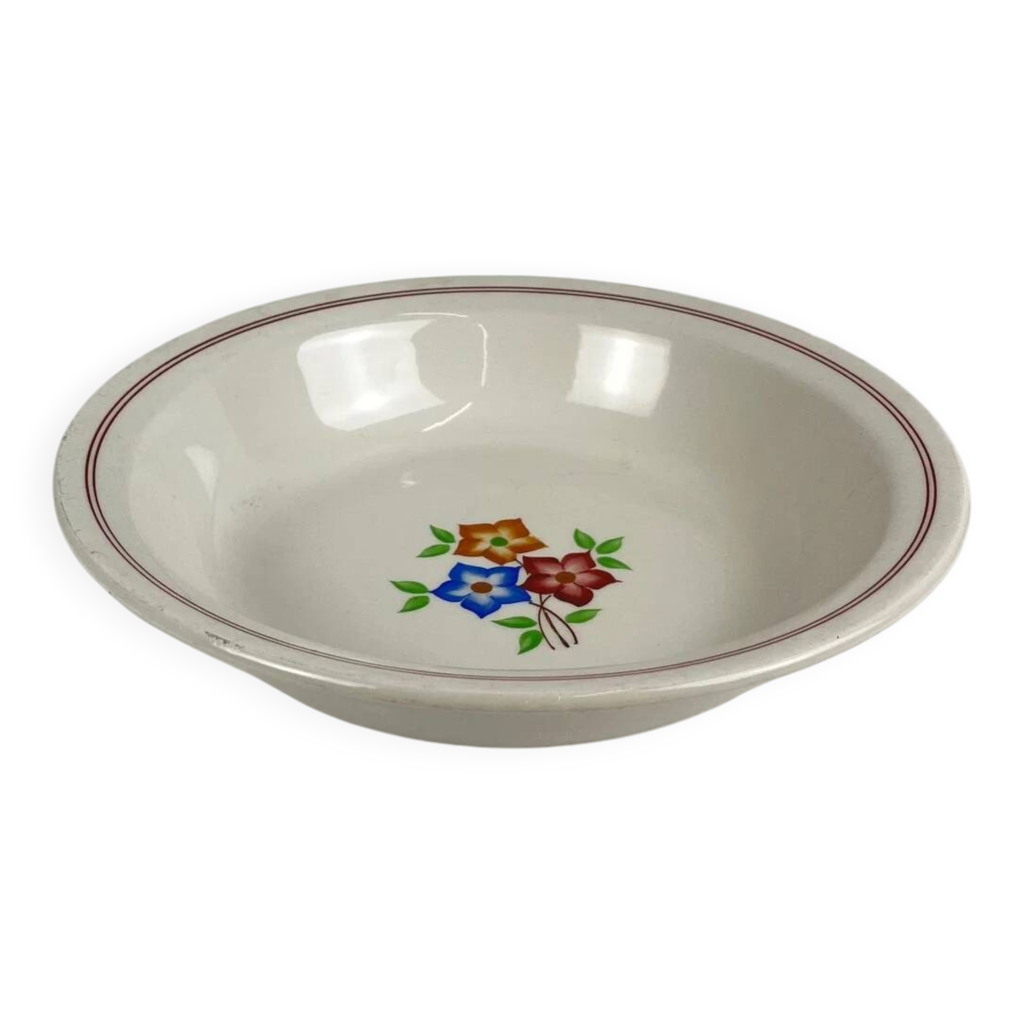 Plat rond avec rebord 