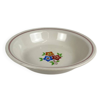 Round plate with rim "The Hive", Moulins des Loups, 20th century