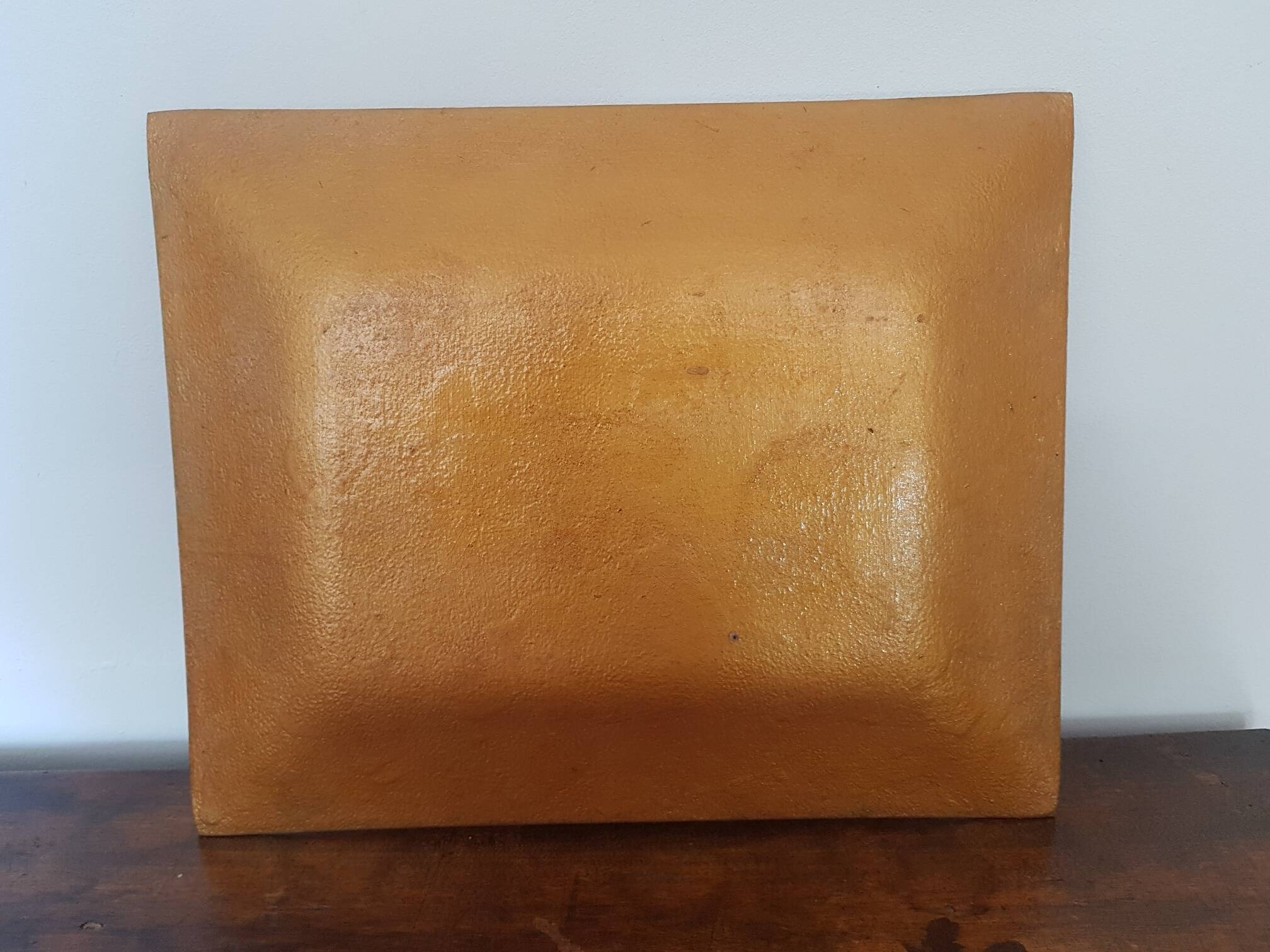 Set of 3 glass dishes with gold decor