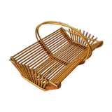 60's rattan fruit basket