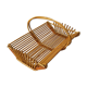 60's rattan fruit basket