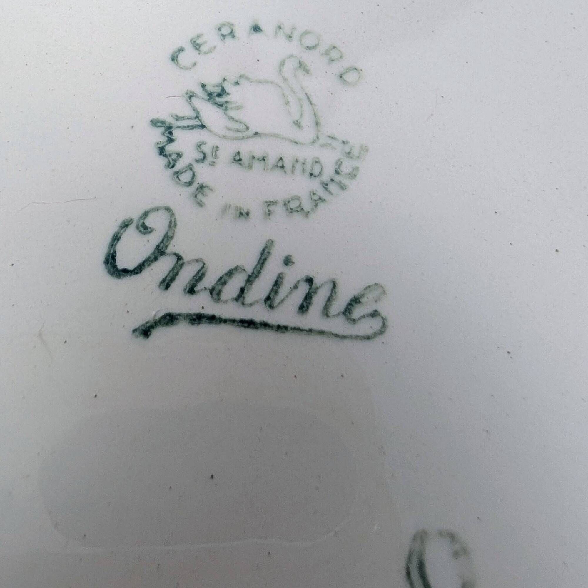 Round plate Céranord - Ondine