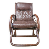 Bamboo rocking chair from the 1970s