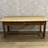 Genuine old farmhouse table stripped and varnished
