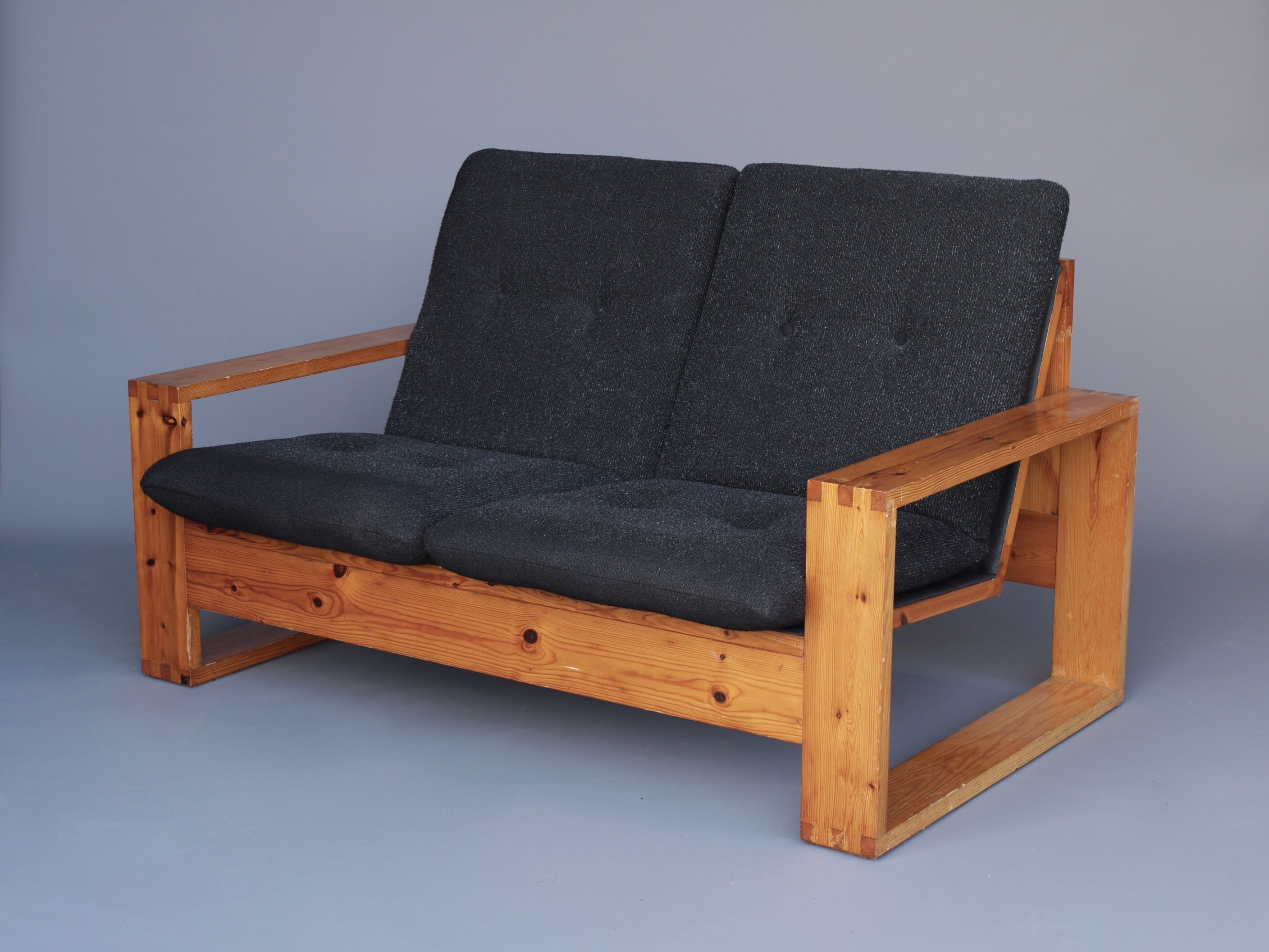 Pine Sofa by Ate Van Apeldoorn for Houtwerk Hattem, 1960s