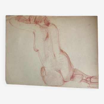Female nude drawing