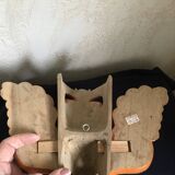 Wooden triptych mask