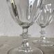 Set of 3 Arques crystal stemmed glasses Rambouillet model