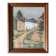 Tableau pastel, vers 1930 monogramme "Rue de village"
