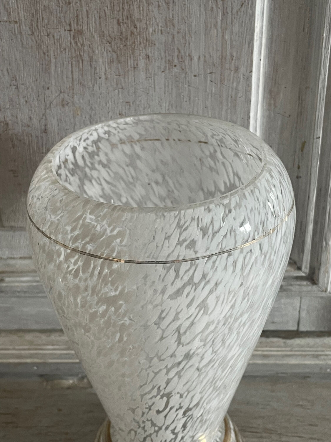 Vase in clichy glass art deco