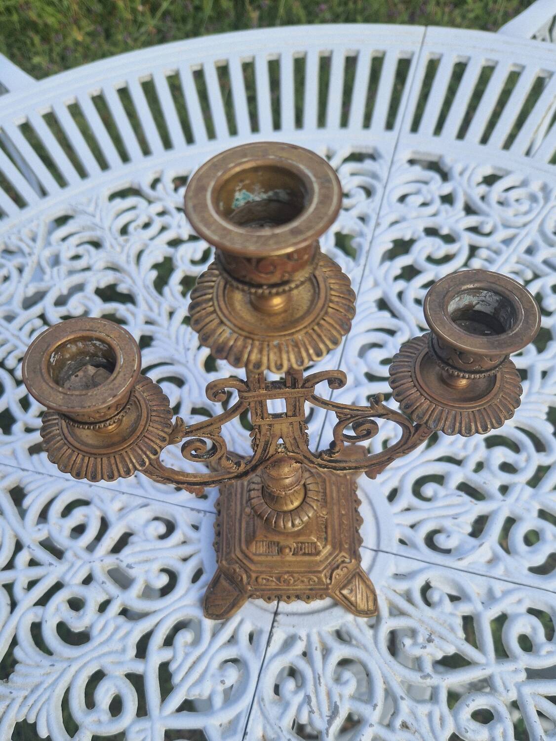 Vintage Brass Candle Holder