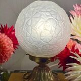 Lampe à poser art déco florale