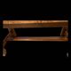 Wood and stone coffee table