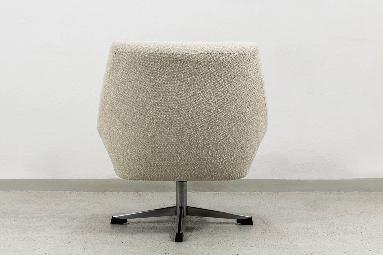 Fauteuil pivotant vintage, allemand, années 1970