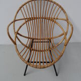 Vintage rattan armchair