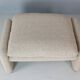 Vico Magistretti "Maralunga" 3-seater and footstool re-upholstered For Cassina