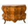 Grande commode bombée Louis XIV/Régence en loupe, bronze & marbre rose