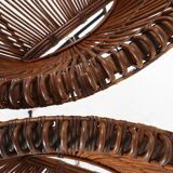 Pair of rattan Lounge Armchairs, 1960s