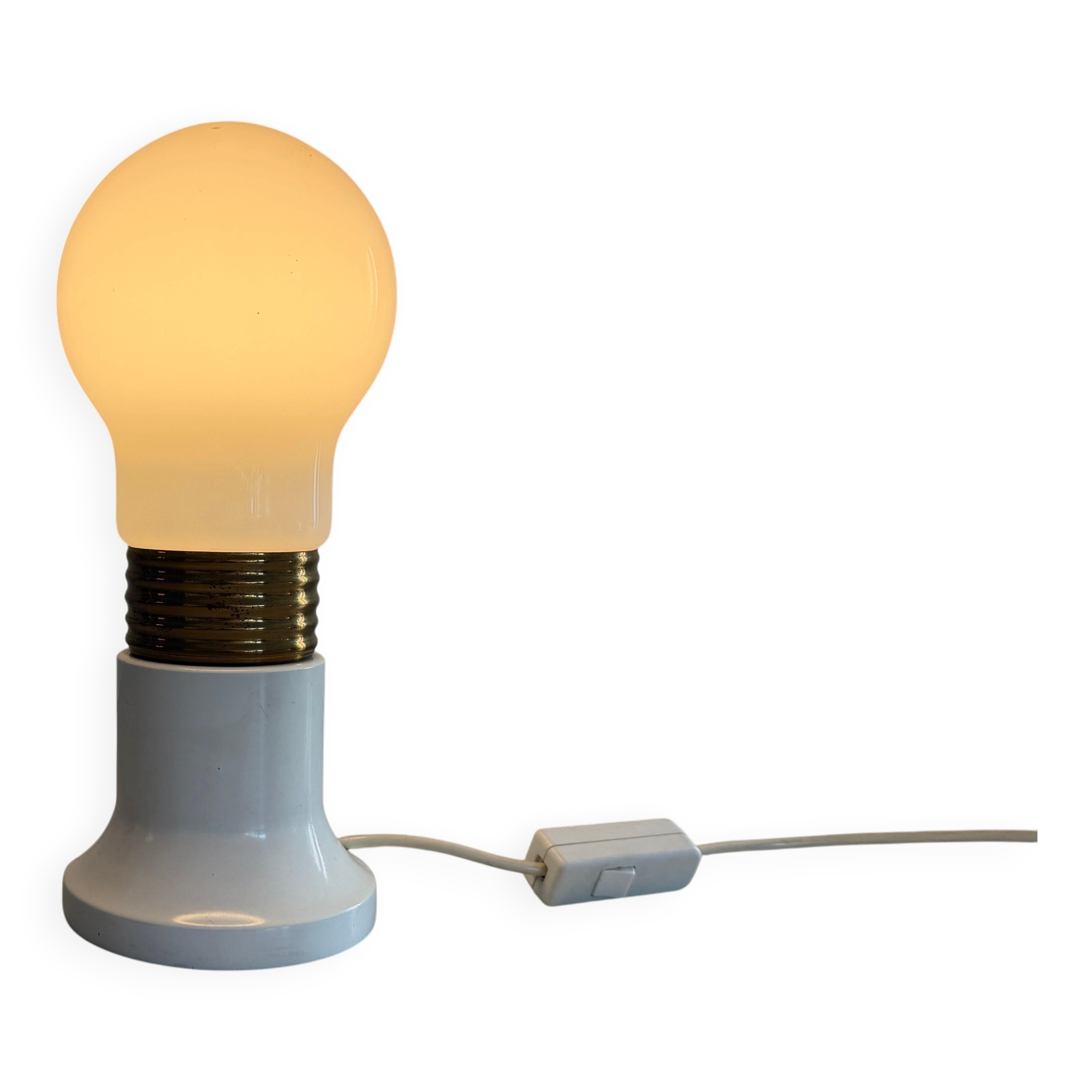 Unique table lamp in glass and plexiglass, 1960s, Germany