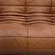 Canapé 3 places Togo en cuir cognac foncé par Michel Ducaroy pour Ligne Roset