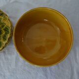 Dessert set salad bowl and 6 plates 541023 fruits barbotine sarreguemines