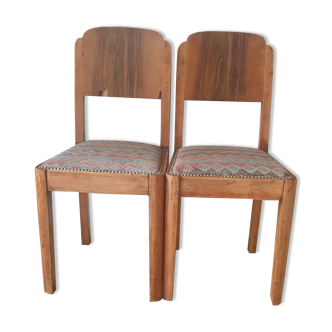 Paire de chaises art deco