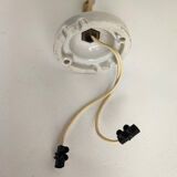 Brass and glass “flower” wall light