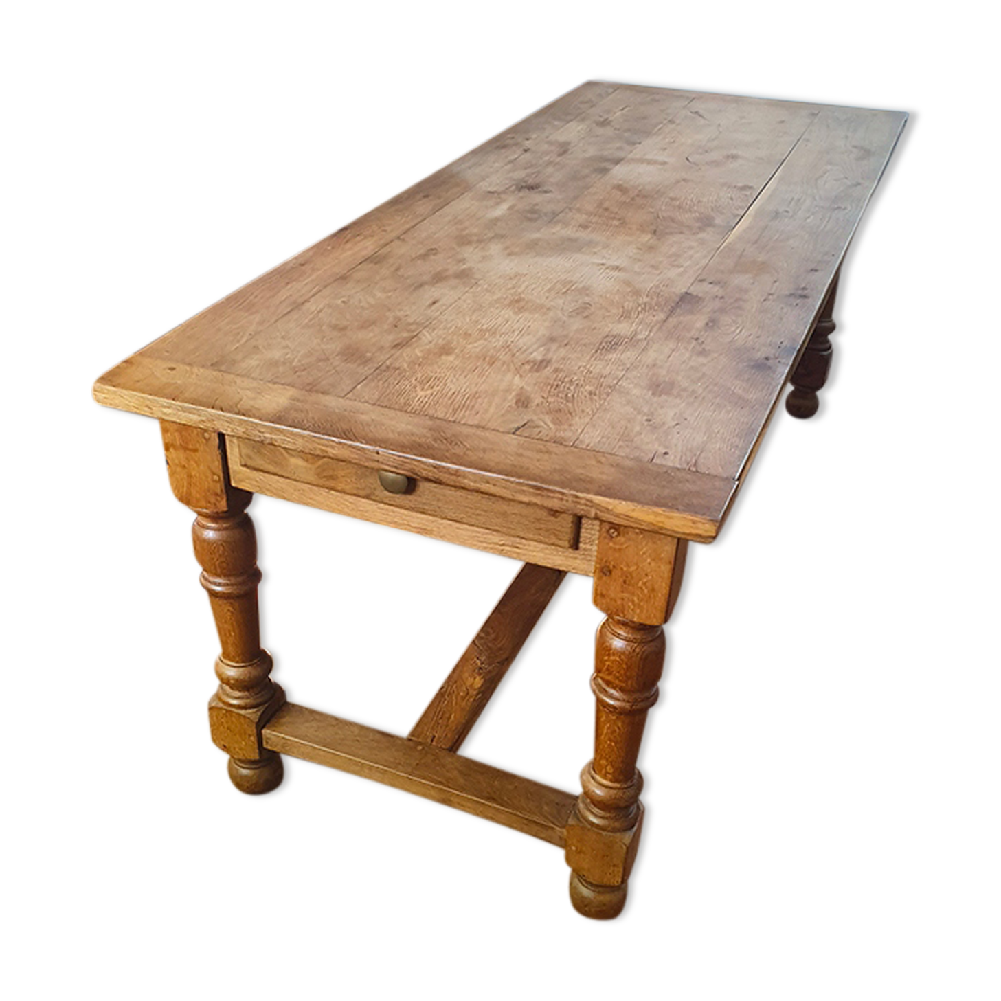 Table ancienne de ferme en chêne 8-10 personnes