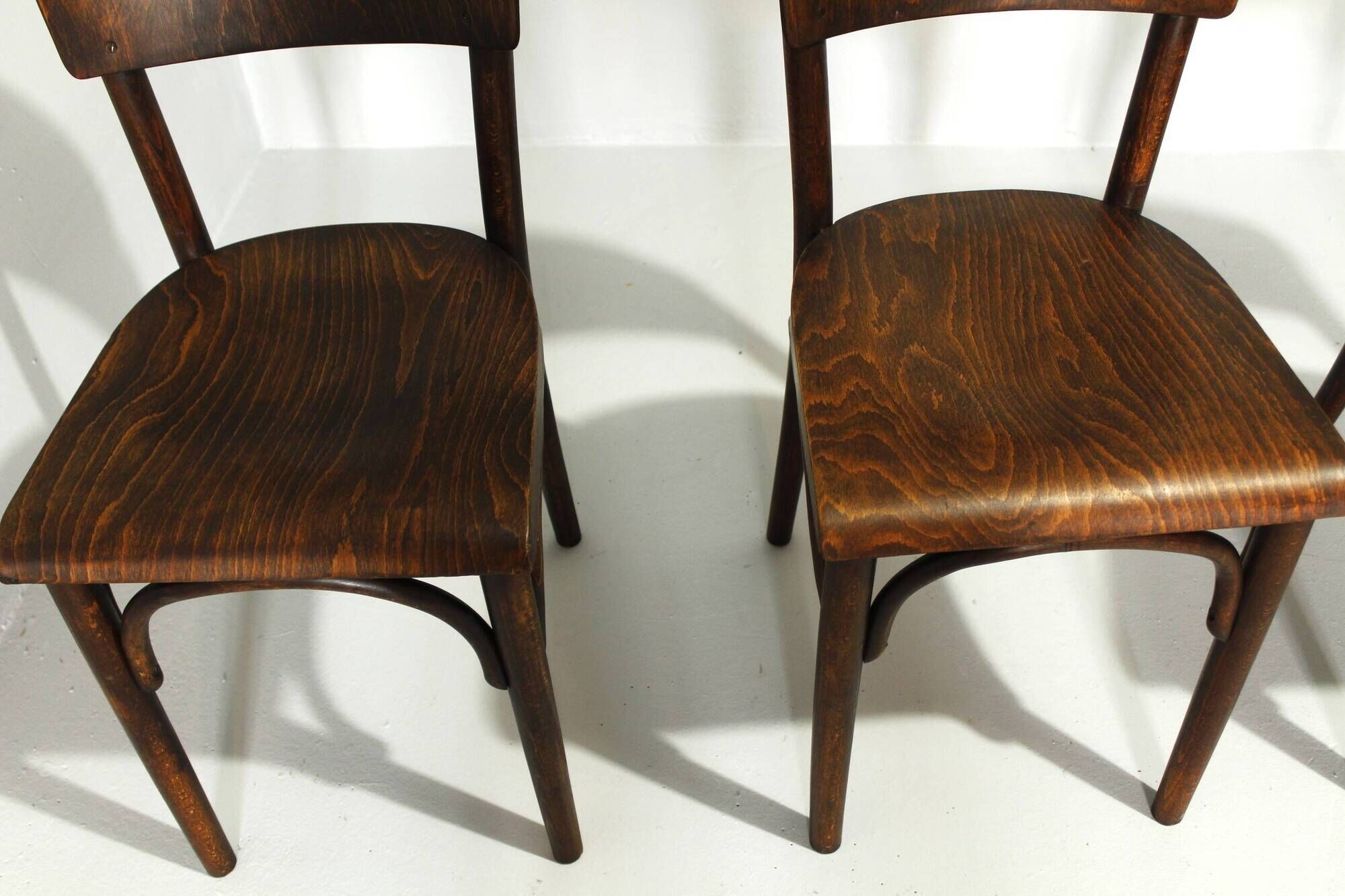 Pub Chairs from Thonet H-48, 1930s, Set of 4