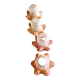Set of 4 tulips in glass paste